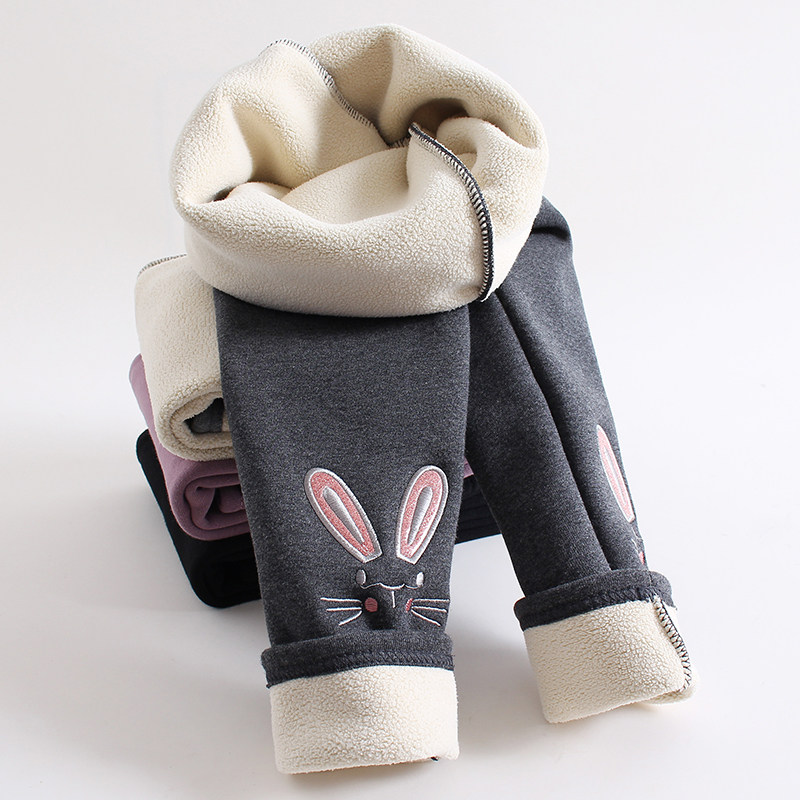 女童加绒打底裤一体绒宝宝冬天加绒加厚外穿长裤刺绣儿童冬季裤子,淘宝优惠券,粉丝福利购,淘宝优惠卷