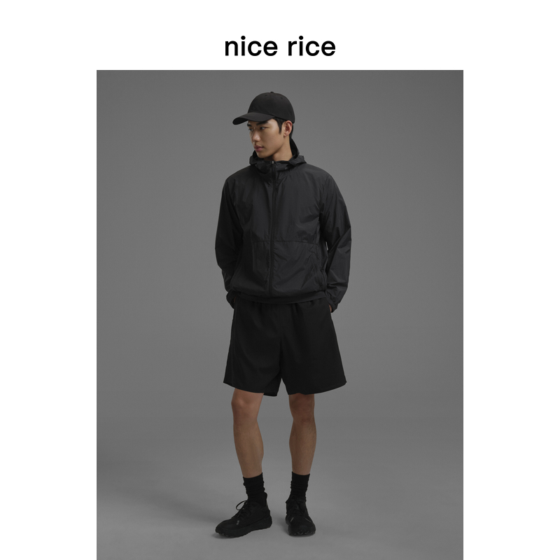 nice rice好饭 s.系列轻量防晒可收纳宽松拉链连帽夹克NHC06126 - 图1