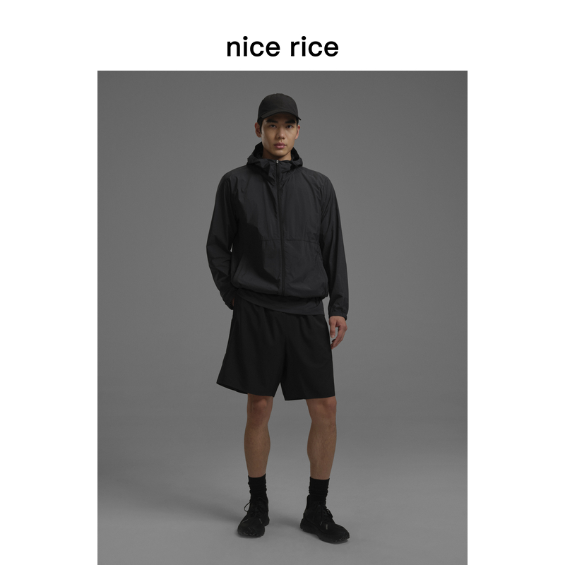 nice rice好饭 s.系列轻量防晒可收纳宽松拉链连帽夹克NHC06126 - 图2