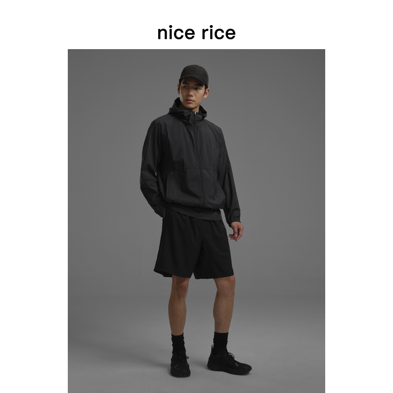 nice rice好饭 s.系列轻量防晒可收纳宽松拉链连帽夹克NHC06126 - 图0