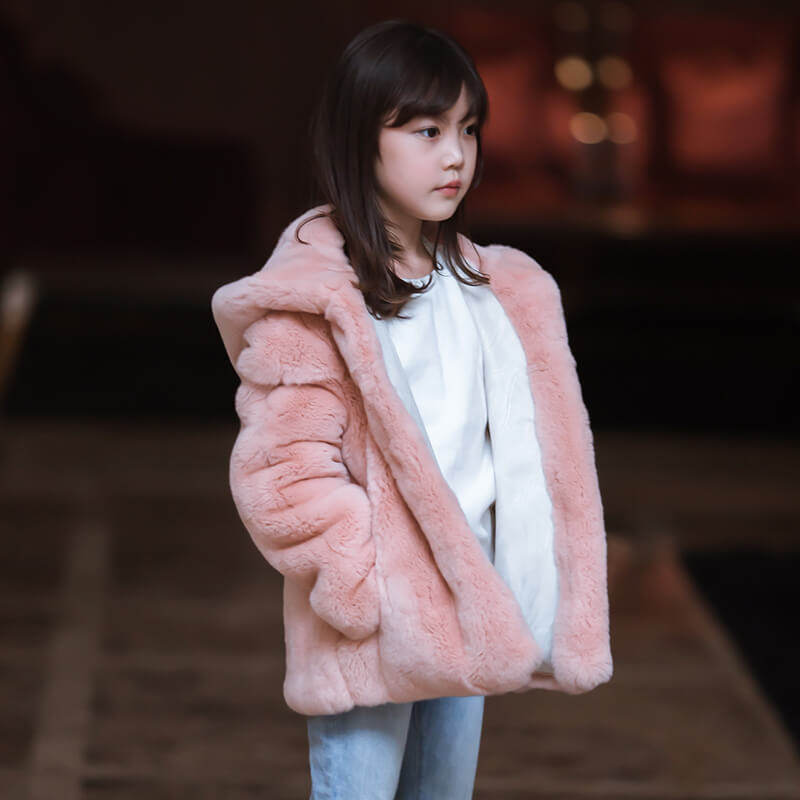冬季儿童皮草外套男女童真獭兔宝宝毛毛外套皮毛一体大衣保暖加厚,淘宝优惠券,粉丝福利购,淘宝优惠卷