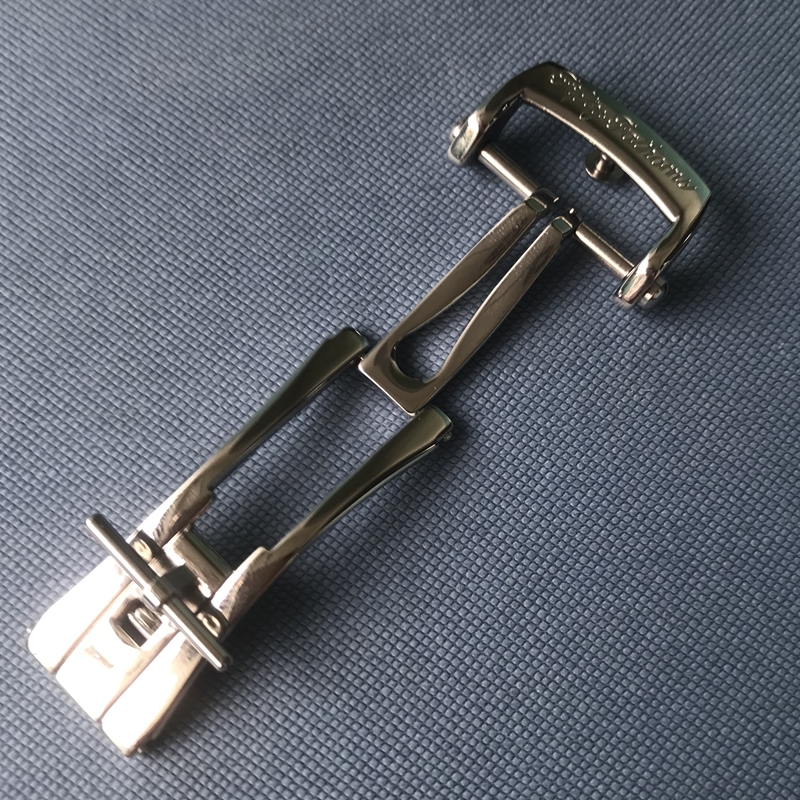 适配宝珀不锈钢表扣五十寻50噚手表带蝴蝶扣折叠扣50浔专用20mm - 图0
