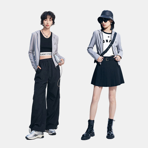 【UPF40+凉感原纱防晒】FF仿佛2025夏新款防紫外线简约修身防晒服 - 图2