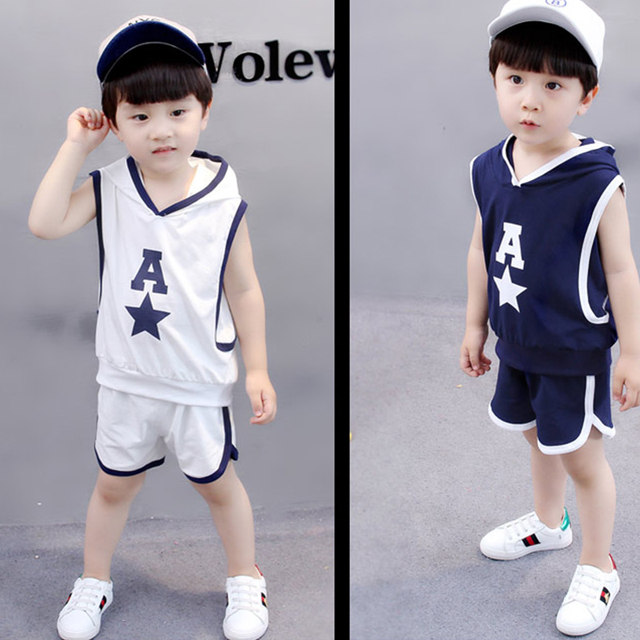 Fashionable casual style small boy sleeveless vest