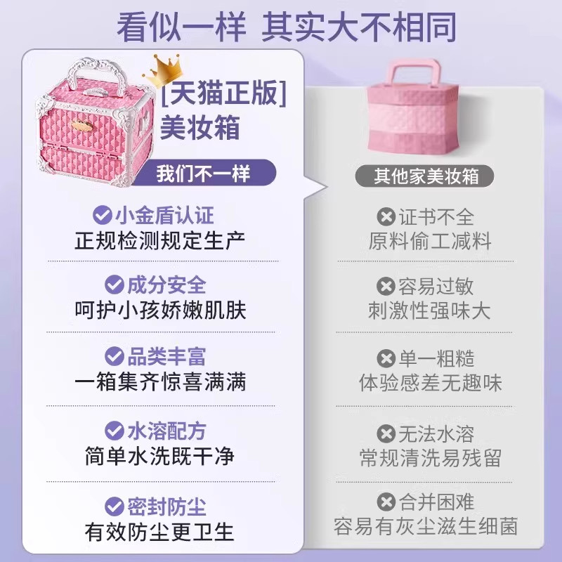 儿童化妆品彩妆套装全套公主女孩无毒可水洗小孩女童宝宝生日礼物,淘宝优惠券,粉丝福利购,淘宝优惠卷