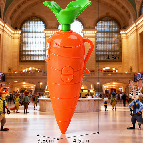 朱迪同款胡萝卜录音笔疯狂动物城公仔尼克闪电钥匙扣2025年新款按动中性圆珠笔女生高颜值儿童玩具男女孩礼物 - 图3