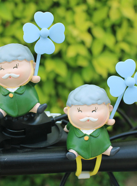 爱戴珍珠耳环少女风车竹电动