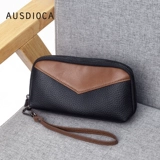 Маленькая сумка клатч для отдыха, универсальная сумка с петлей на руку, из натуральной кожи