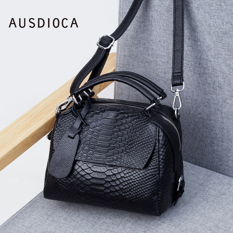 澳迪佳女士2023流行款软皮波士顿包 澳迪佳女士包袋