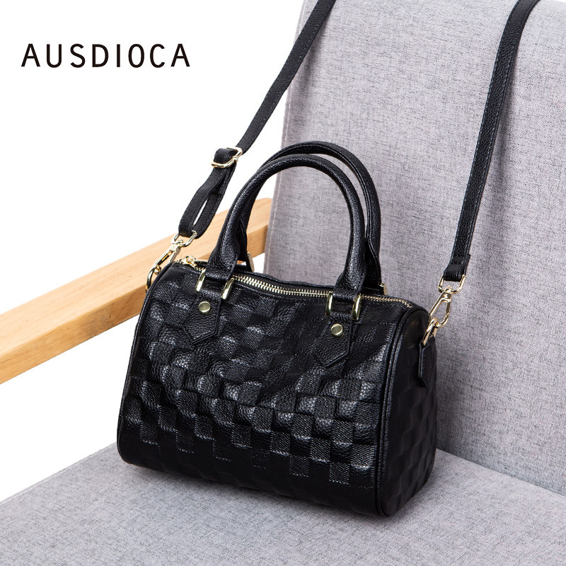 ausdioca/澳迪佳真皮波士顿枕头包 澳迪佳女士包袋