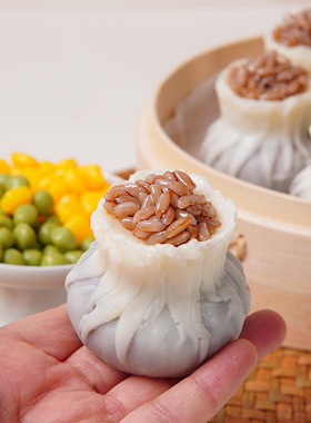 食玩小吃烧麦模型创意家居磁吸冰箱贴装饰品中式早茶点心摆件道具