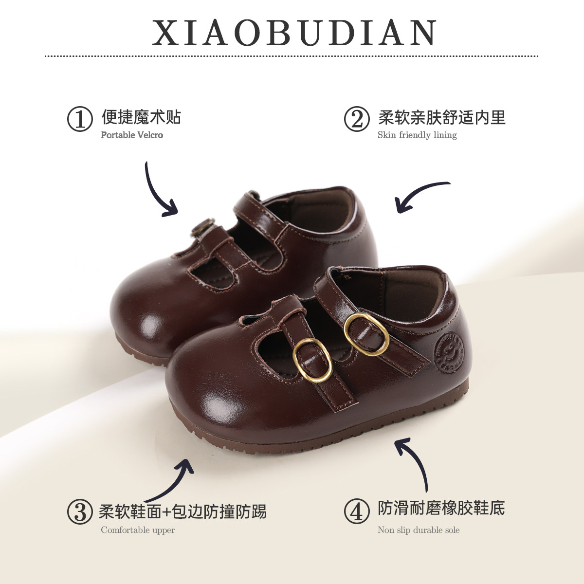 小步点女宝鞋子小皮鞋秋冬新款女宝宝学步鞋软底婴儿鞋女童公主鞋,淘宝优惠券,粉丝福利购,淘宝优惠卷