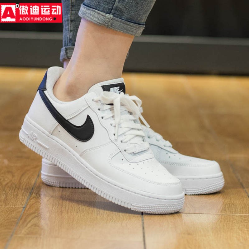 Nike耐克女鞋2024冬款AF1空军一号小白鞋低帮休闲板鞋 DD8959-103 - 图1