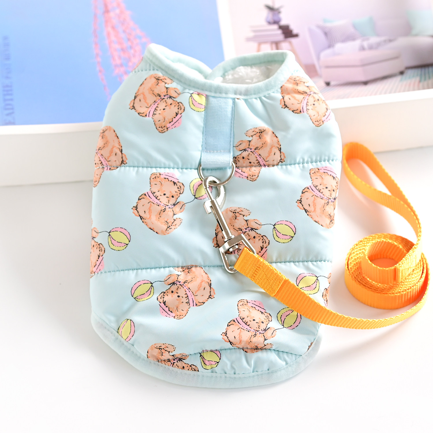 宠物服装秋冬小型犬猫咪泰迪比熊狗狗衣服加绒保暖可爱棉背心马甲,淘宝优惠券,粉丝福利购,淘宝优惠卷