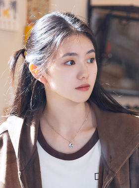 S999纯银幸运四叶草项链