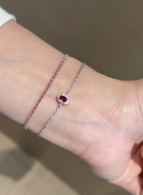 红蓝绿宝石手链刘亦菲同款