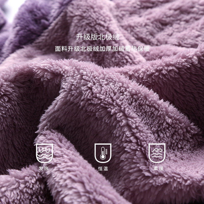 芬腾秋冬珊瑚绒连帽卡通长款睡袍 芬腾outlets店睡袍/浴袍