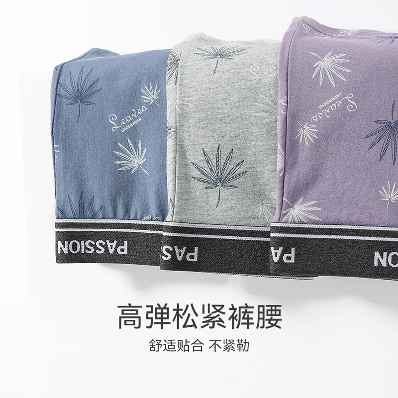 芬腾男士平角裤纯棉透气夏季头短裤 芬腾outlets店男平角内裤