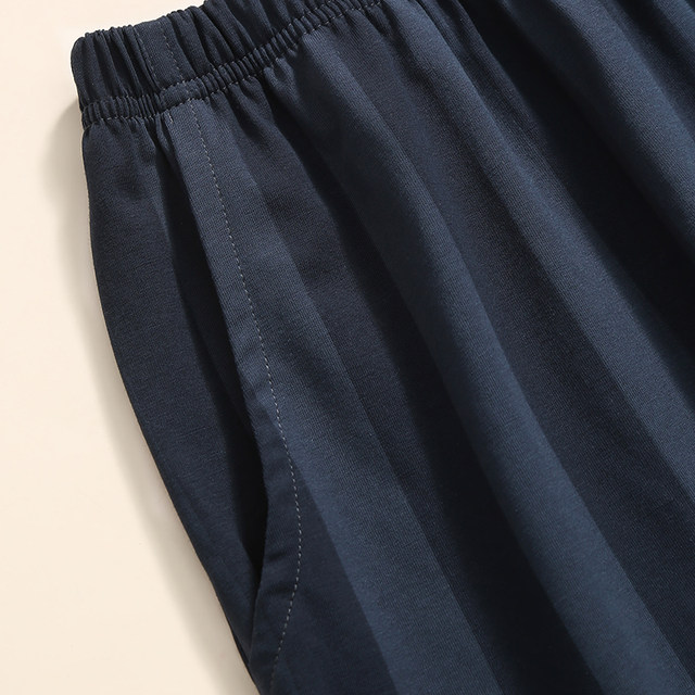 Fenten men's spring and autumn pure cotton striped home clothes trousers Fenten men's spring and autumn pure cotton striped home clothes trousers