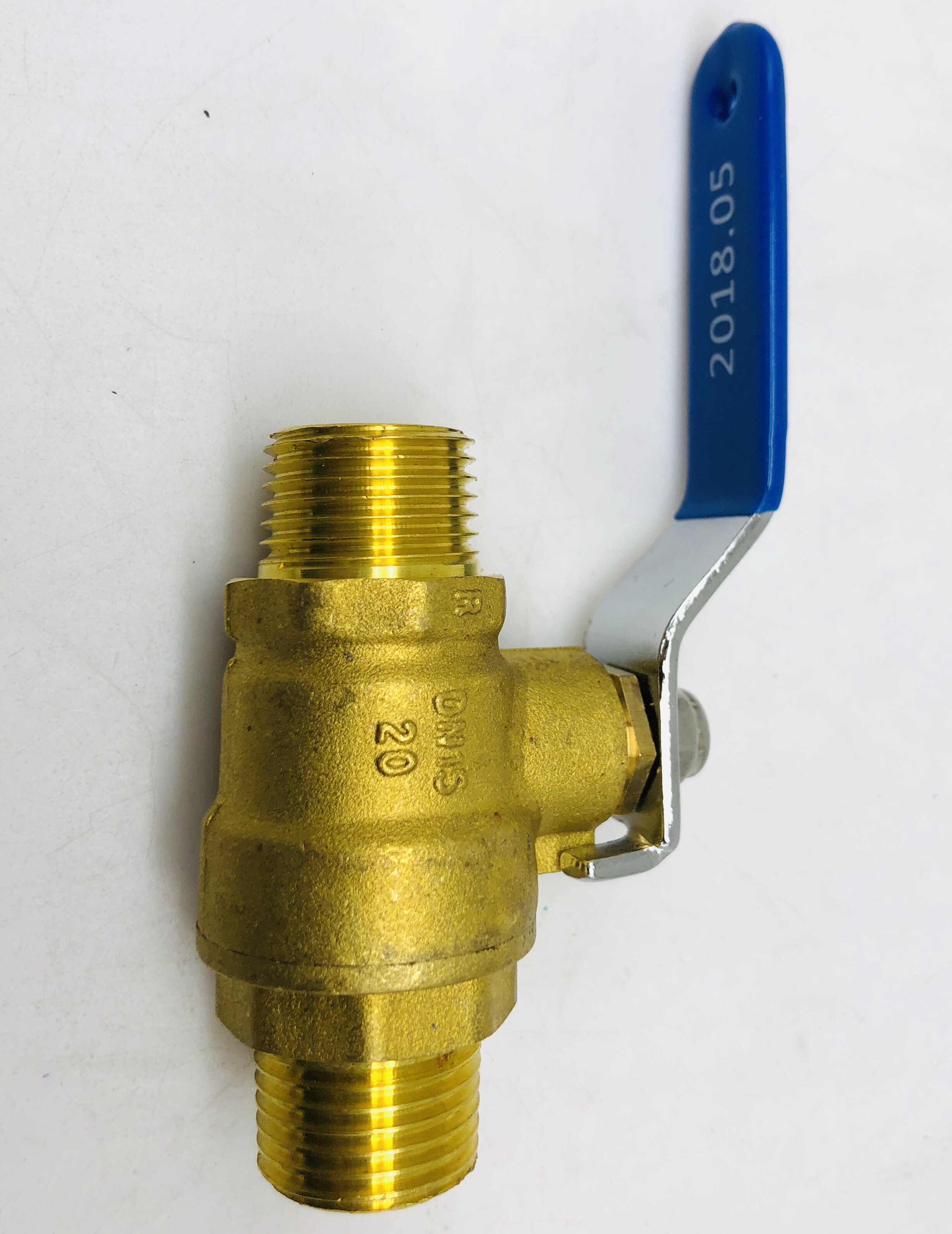 埃美柯206工程家用丝扣螺纹全黄铜双外螺丝球阀dn152025四六分