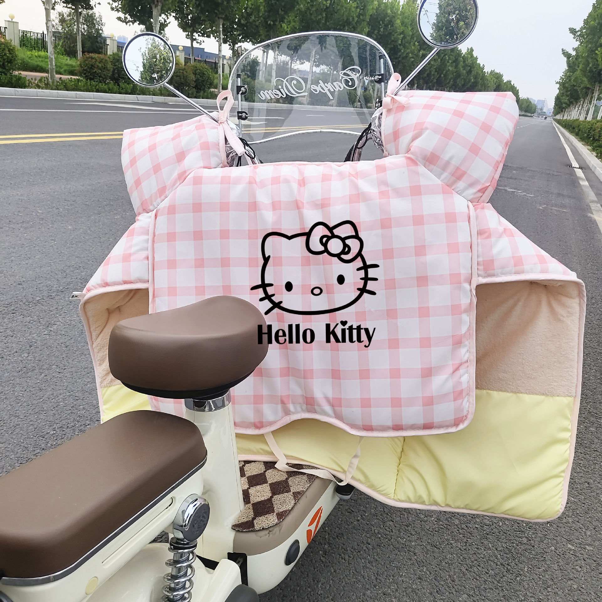 适用雅迪爱玛小牛台铃电动车挡风被冬用2025新款新型kt猫挡风被 - 图0