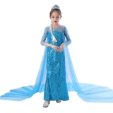 Наряд маленькой принцессы, осеннее платье, детская юбка, «Холодное сердце»