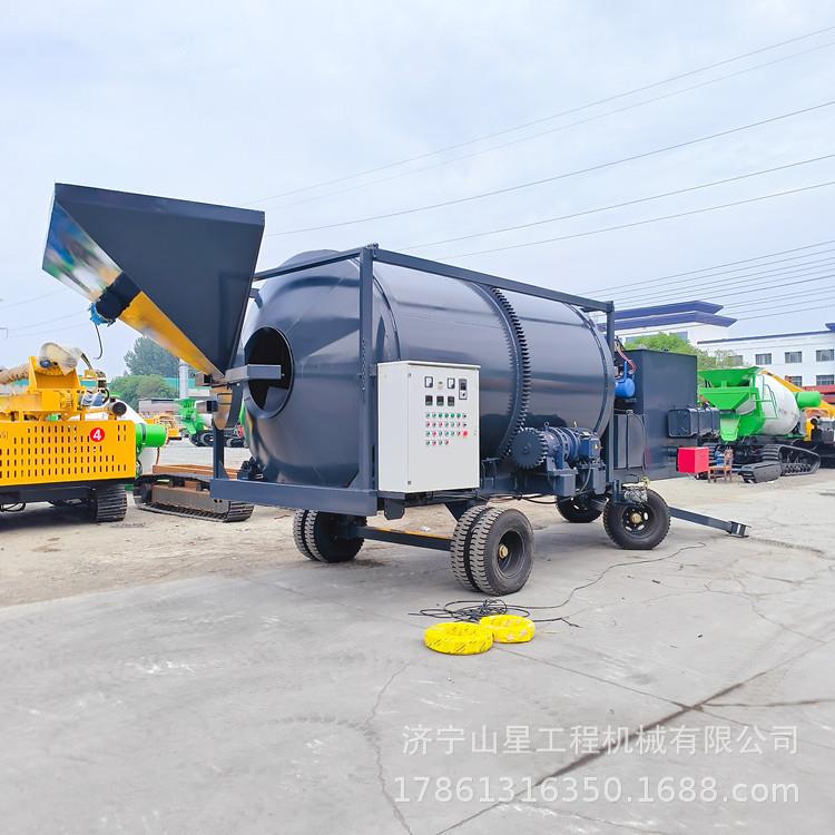 沥青拌合机小型沥青混合料搅拌机 移动小型沥青拌合机 路面翻修机 - 图1