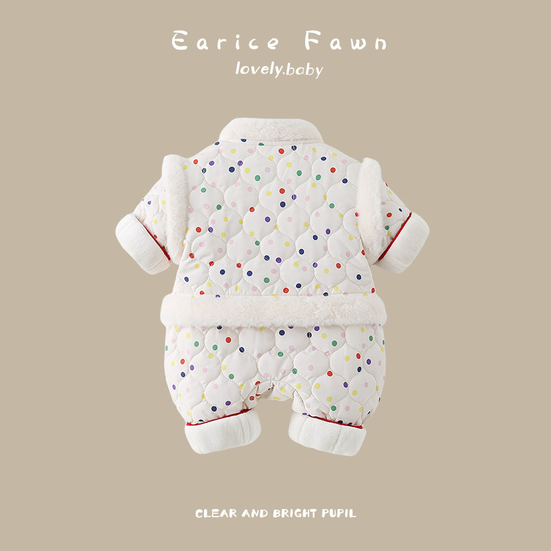 婴儿衣服冬季宝宝连体衣满月周岁爬爬服可爱超萌棉衣秋冬装外出服,淘宝优惠券,粉丝福利购,淘宝优惠卷