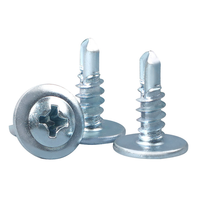 National standard C45 guide rail M4/5/6 universal installation screw self-drilling dovetail large round head steel galvanized screws 100