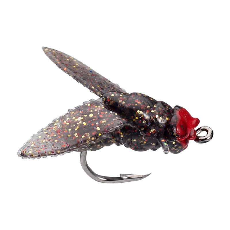 皓顿路亚苍蝇钩软饵飞蝇钩仿生昆虫假饵添加诱鱼剂溪流钓马口白条,淘宝优惠券,粉丝福利购,淘宝优惠卷