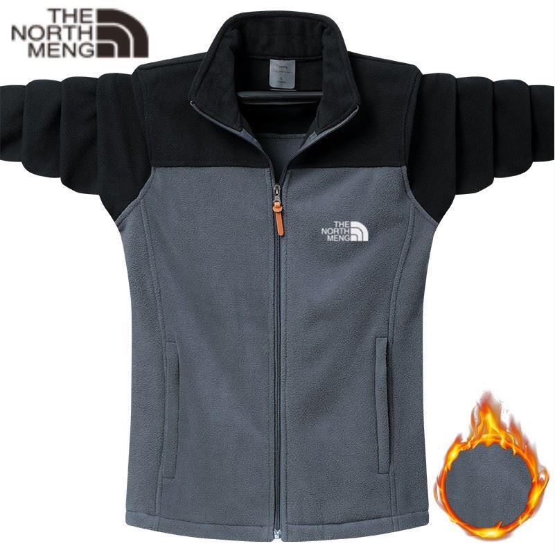 欧洲站~质感之选!摇粒绒抓绒外套女男秋冬加绒爸爸装冲锋衣内胆 - 图0