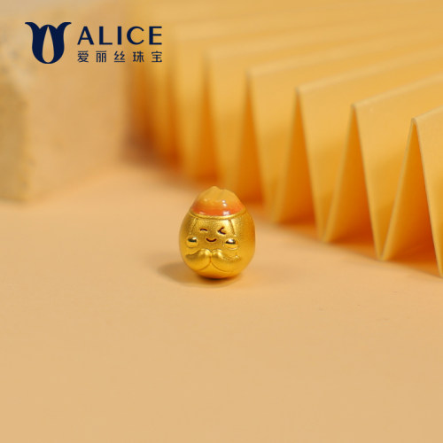 ALICE/爱丽丝黄金手链999足金DIY编织手串养生中药本草送生日礼物 - 图1