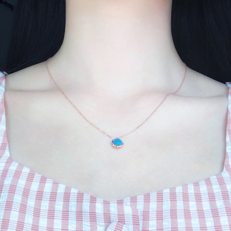 925银欧泊爱丽丝星空系列锁骨项链 ALICE珠宝项链