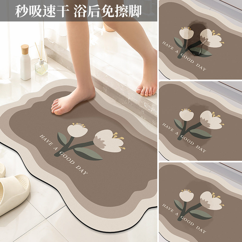 吸水卫生间门口防滑子洗手间软地垫 霏淘地垫