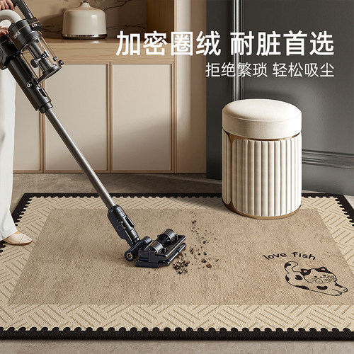 法式复古高级感入户门地垫免洗耐脏防滑地垫可裁剪除尘蹭土家用垫 - 图2