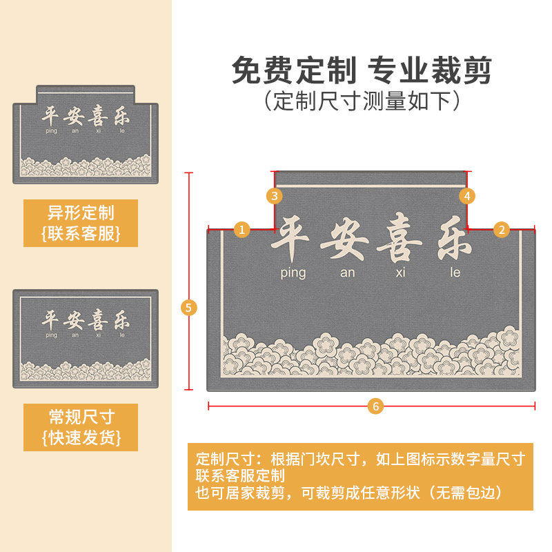 入户门家用2022简约现代大门口门垫 霏淘入户地垫