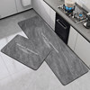 Diatom mud kitchen floor mat is water-absorbent, non-slip, no-wash and wipeable