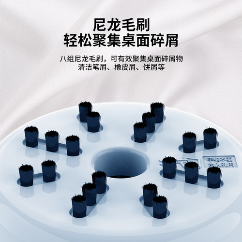 得力文具桌面吸尘器学生便携自动小型吸橡皮擦铅笔屑电动迷你微型大吸力桌面清洁器清理桌面键盘吸屑机 - 图2
