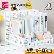 Right-hand Book Stand Paper Shelf Pen Holder Creative Sticker Four Couplets Desktop File Containing A4 File SHELF STUDENT DOCUMENT FRAME QUAD GIRL STUDENT INFORMATION DIY STICKER CONTAINING COLLATE SORTING