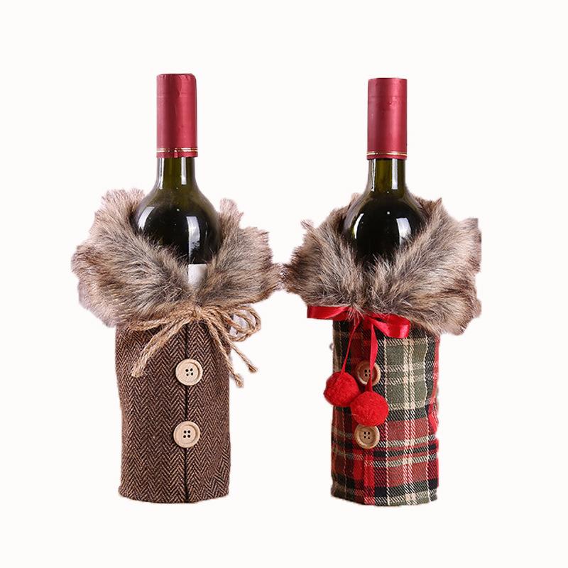 Christmas decoration wine tasting bottle set