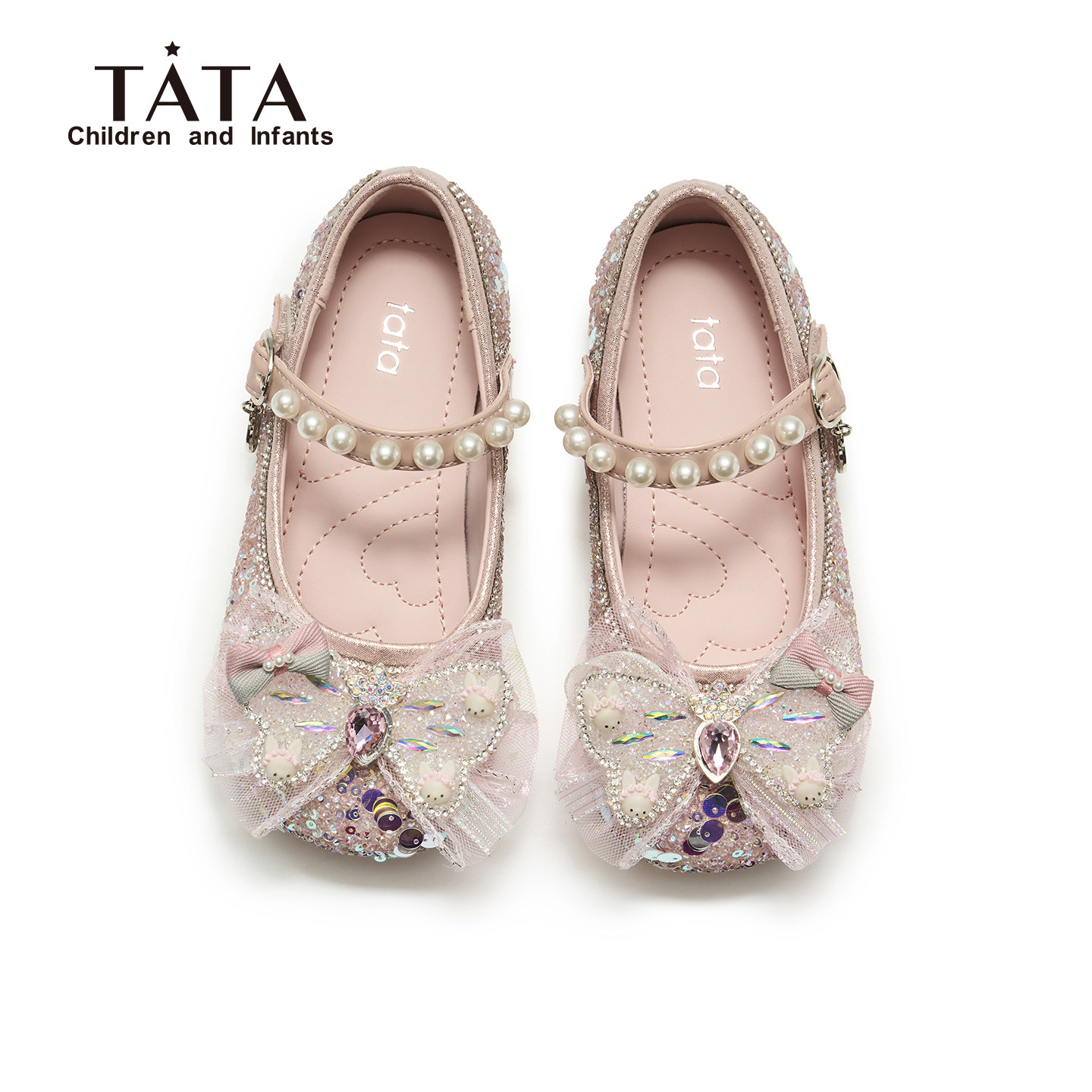 他她童鞋女童公主鞋春季新款单鞋艾莎女宝宝儿童小女孩闪闪水晶鞋,淘宝优惠券,粉丝福利购,淘宝优惠卷