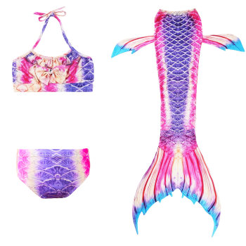 Summer girls swimsuit mermaid suit bikini fishtail split swimsuit cosplay Ariel costume