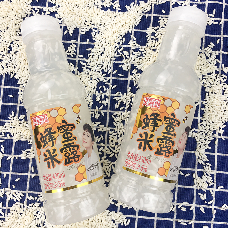 整箱15瓶装爽露爽蜂蜜米露饮料430ml醪糟甜酒酿风味夏日饮品代餐 - 图2