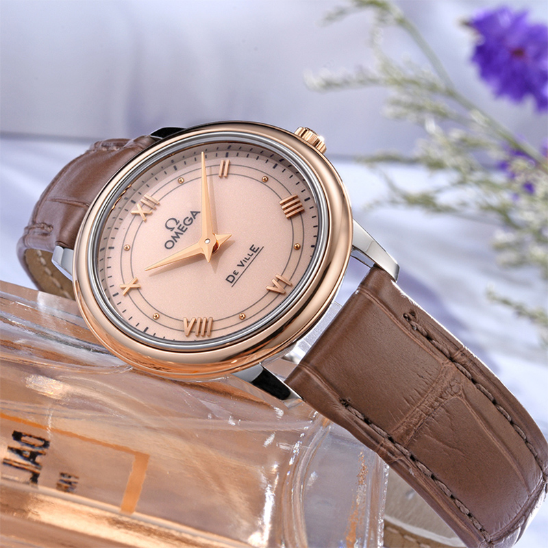 欧米茄蝶飞系列皮带石英女表 运洪金海外瑞士腕表