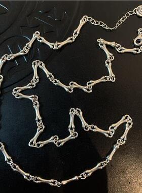 2022年夏季款独特万能骨头链实心全手工毛衣链项链女小众轻奢高级
