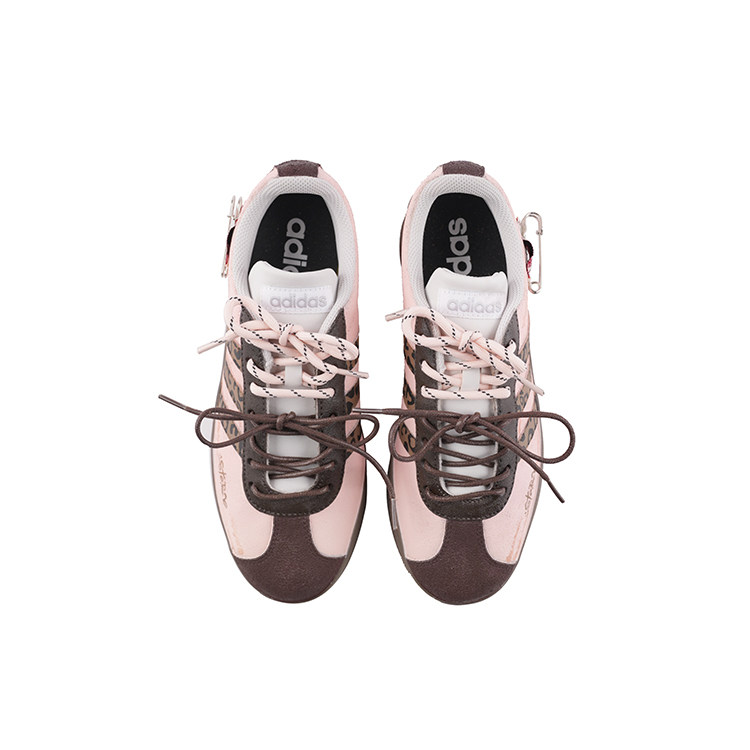 Adidas neo VL 粉红顽皮豹甜酷潮流时尚百搭休闲板鞋女子定制鞋,淘宝优惠券,粉丝福利购,淘宝优惠卷