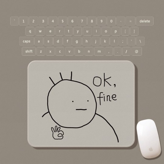 创意搞怪鼠标垫小号家用办公工位桌垫宿舍电脑鼠标垫皮纹高级感女