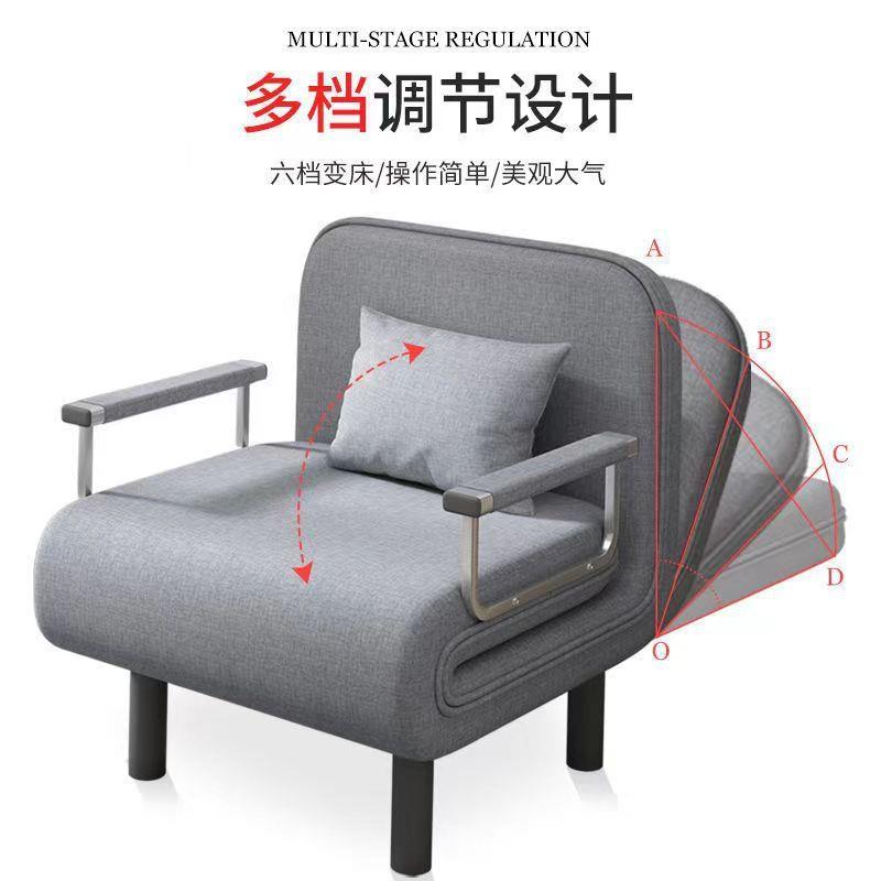 Sofa bed folding one dual-use home push-pull retractable-图1