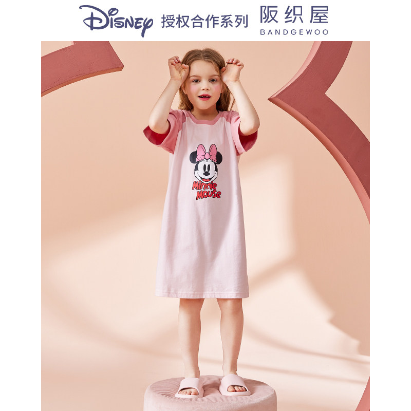 阪织屋迪士尼联名款儿童夏季睡裙 阪织屋outlets店睡裙