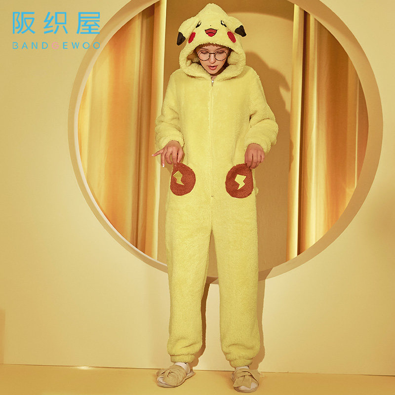 阪织屋秋冬宝可梦系列可爱潮睡衣 阪织屋outlets店睡衣/家居服套装